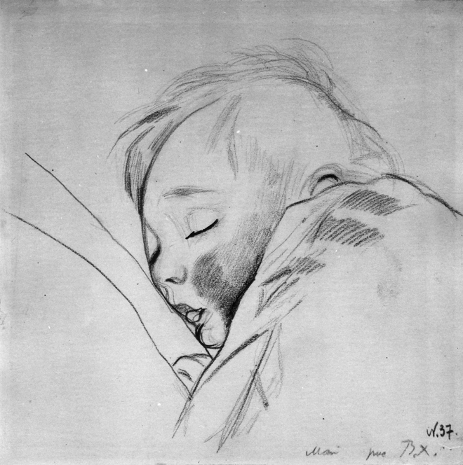 Вера Хлебникова. Портрет сына. 1925